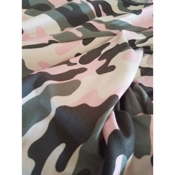 Plus 1X Women's Pink Camo Camouflage Top by Watermelon - Picture 7 of 7